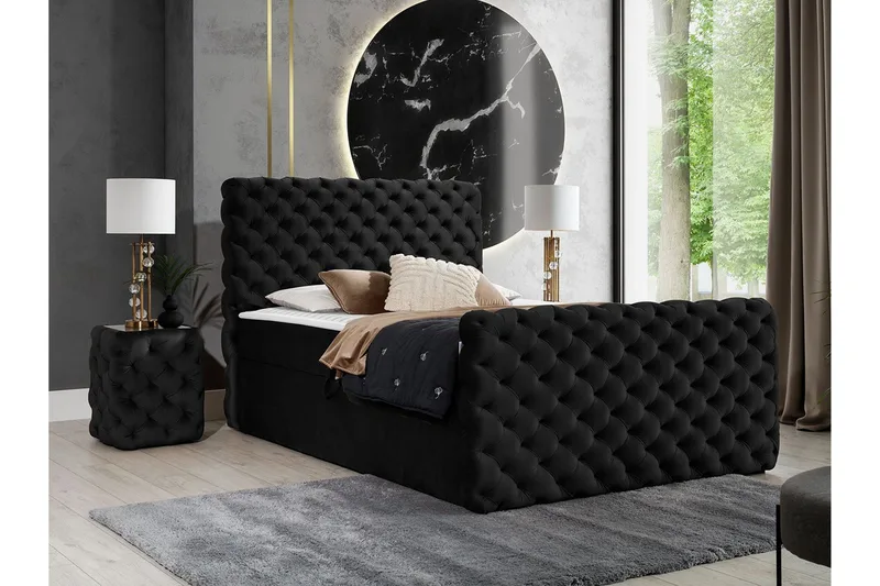 Sängynrunko Almancil 200x200 cm - Huonekalut - Sänky - Sänkykehikot & sängynrungot