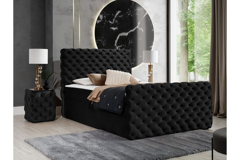 Sängynrunko Almancil 200x200 cm - Huonekalut - Sänky - Sänkykehikot & sängynrungot