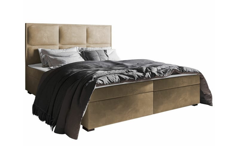 Sängynrunko Bandon 160x200 cm - Beige - Huonekalut - Sänky - Sänkykehikot & sängynrungot