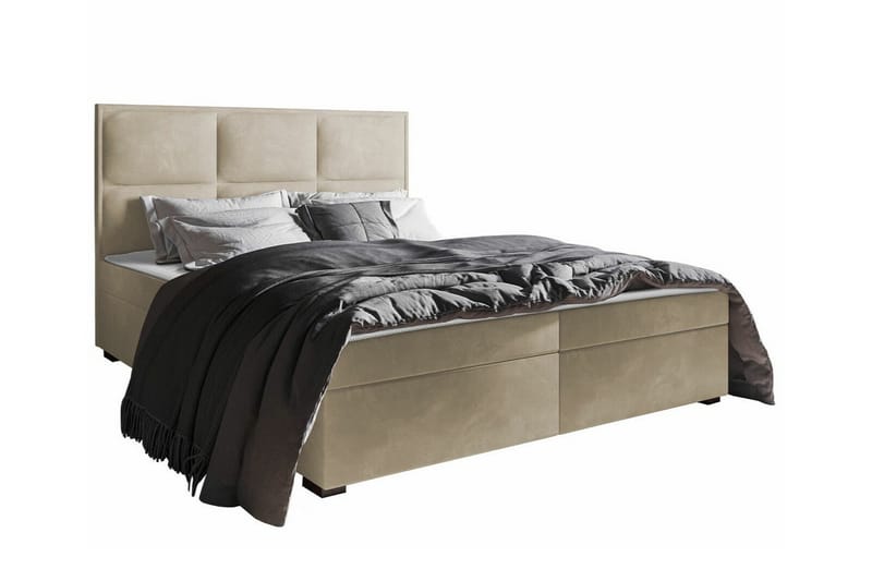 Sängynrunko Bandon 160x200 cm - Beige - Huonekalut - Sänky - Sänkykehikot & sängynrungot
