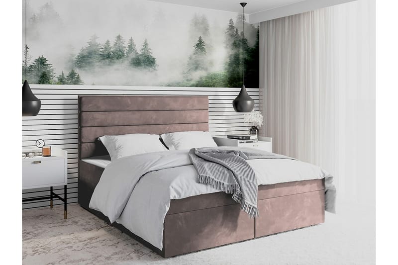 Sängynrunko Bandon 180x200 cm - Beige - Huonekalut - Sänky - Sänkykehikot & sängynrungot