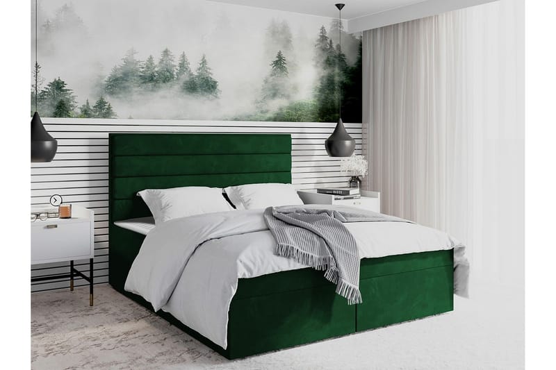 Sängynrunko Bandon 180x200 cm - Tummanvihreä - Huonekalut - Sänky - Sänkykehikot & sängynrungot