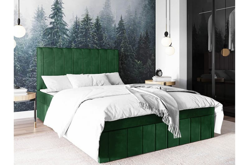Sängynrunko Bandon 180x200 cm - Tummanvihreä - Huonekalut - Sänky - Sänkykehikot & sängynrungot