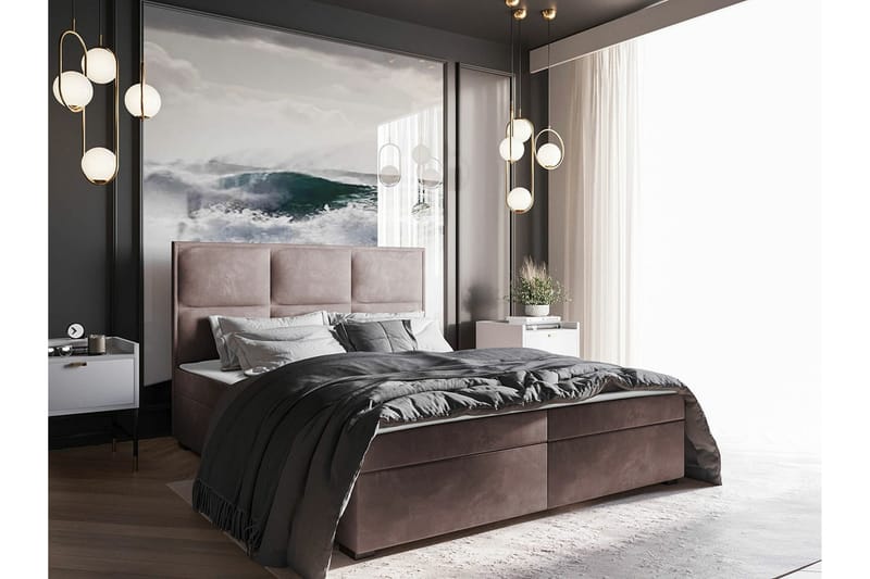 Sängynrunko Bandon 180x200 cm - Vaaleanruskea - Huonekalut - Sänky - Sänkykehikot & sängynrungot