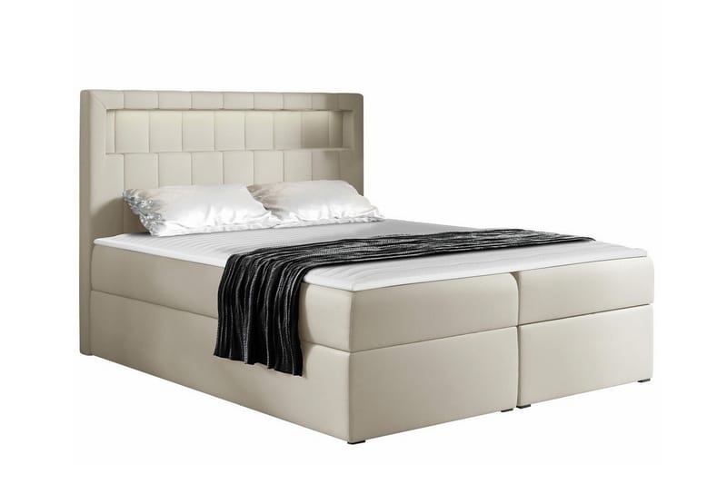 Sängynrunko Boisdale 160x200 cm - Beige - Huonekalut - Sänky - Sänkykehikot & sängynrungot