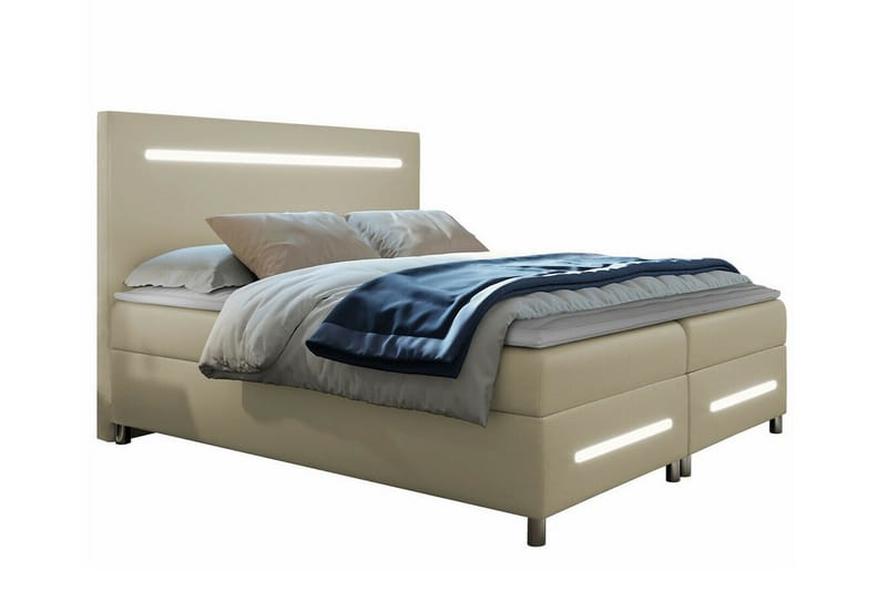 Sängynrunko Boisdale 160x200 cm - Beige - Huonekalut - Sänky - Sänkykehikot & sängynrungot