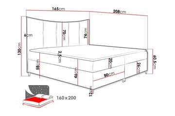 Sängynrunko Boisdale 160x200 cm - Tummanruskea - Huonekalut - Sänky - Sänkykehikot & sängynrungot