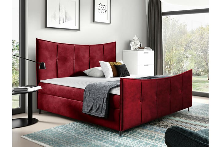 Sängynrunko Boisdale 160x200 cm - Punainen - Sänkykehikot & sängynrungot