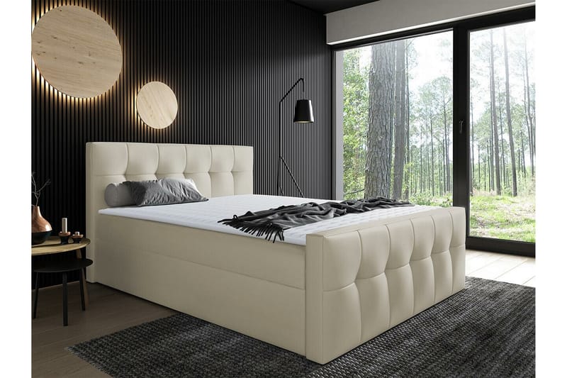Sängynrunko Boisdale 180x200 cm - Beige - Huonekalut - Sänky - Sänkykehikot & sängynrungot