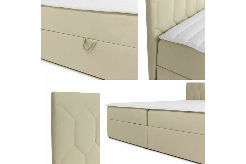 Sängynrunko Boisdale 180x200 cm - Beige - Huonekalut - Sänky - Sänkykehikot & sängynrungot