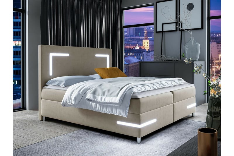 Sängynrunko Boisdale 180x200 cm - Beige - Huonekalut - Sänky - Sänkykehikot & sängynrungot