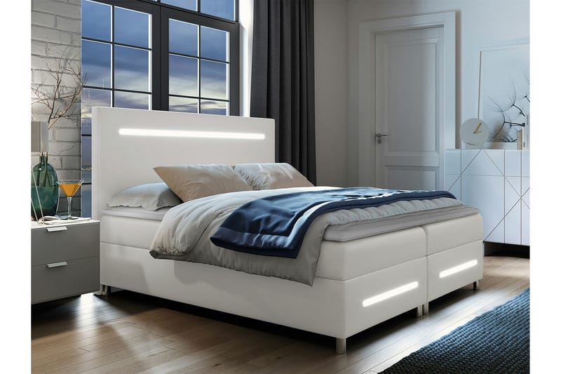 Sängynrunko Boisdale 180x200 cm - Beige - Huonekalut - Sänky - S�änkykehikot & sängynrungot