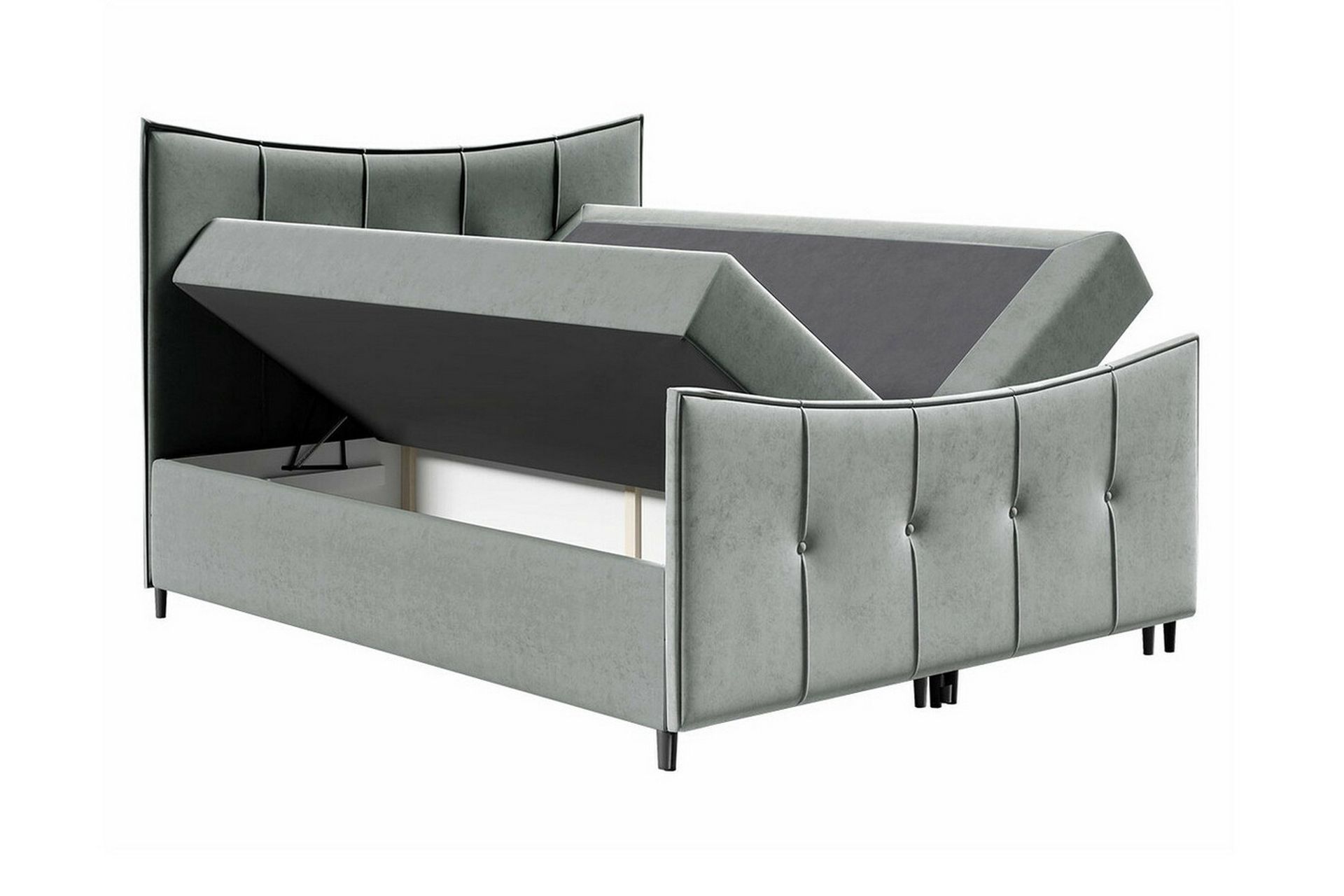 Sängynrunko Boisdale 200x200 cm - Tummanpunainen - Huonekalut - Sänky - Sänkykehikot & sängynrungot