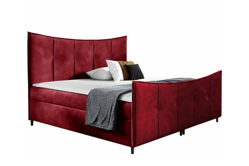 Sängynrunko Boisdale 200x200 cm - Tummanpunainen - Huonekalut - Sänky - Sänkykehikot & sängynrungot