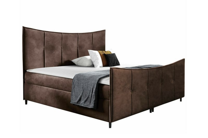 Sängynrunko Boisdale 200x200 cm - Tummanruskea - Huonekalut - Sänky - Sänkykehikot & sängynrungot