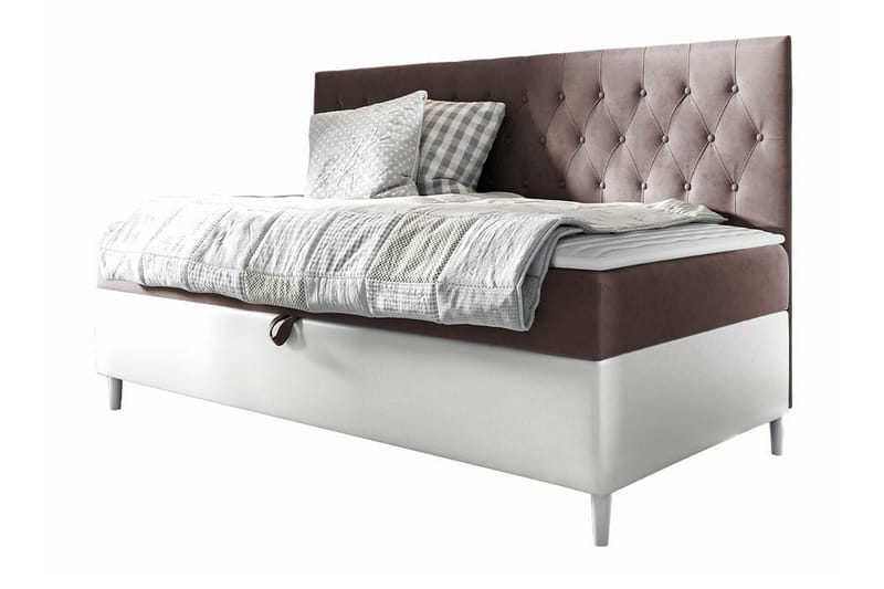 Sängynrunko Boisdale 90x200 cm - Rosa/Valkoinen - Huonekalut - Sänky - Sänkykehikot & sängynrungot