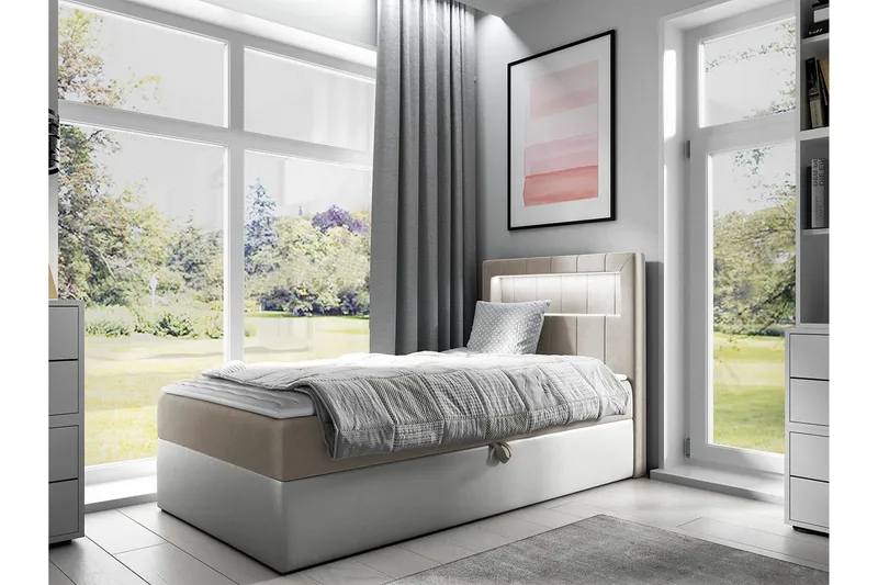 Sängynrunko Boisdale 90x200 cm - Huonekalut - Sänky - Sänkykehikot & sängynrungot