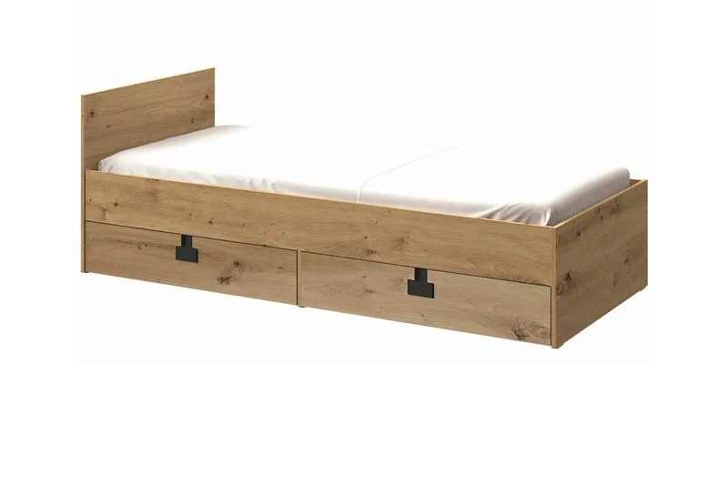 Sängynrunko Castlebay 90x200 cm, Ruskea