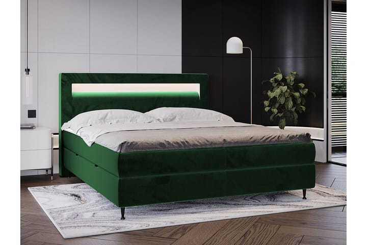 Sängynrunko Derry 160x200 cm - Tummanvihreä - Sänkykehikot & sängynrungot