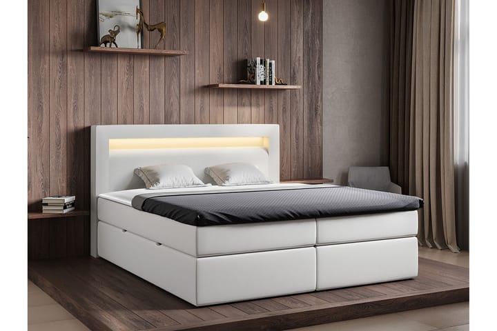 Sängynrunko Derry 160x200 cm - Valkoinen - Sänkykehikot & sängynrungot