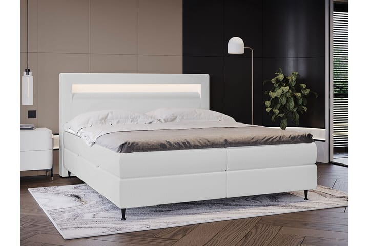 Sängynrunko Derry 160x200 cm - Valkoinen - Sänkykehikot & sängynrungot