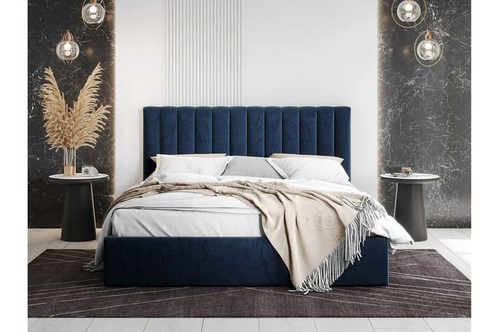 Sängynrunko Derry 180x200 cm - Sininen - Sänkykehikot & sängynrungot