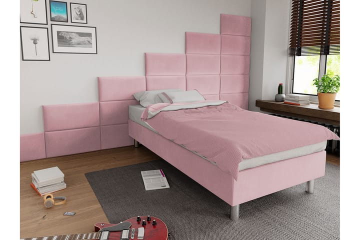 Sängynrunko Forenza 120x200 cm - Vaaleanpunainen - Sänkykehikot & sängynrungot