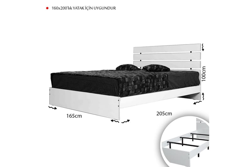 Sängynrunko Fugaza 165x205 cm - Luonnonväri - Huonekalut - Sänky - Sänkykehikot & sängynrungot