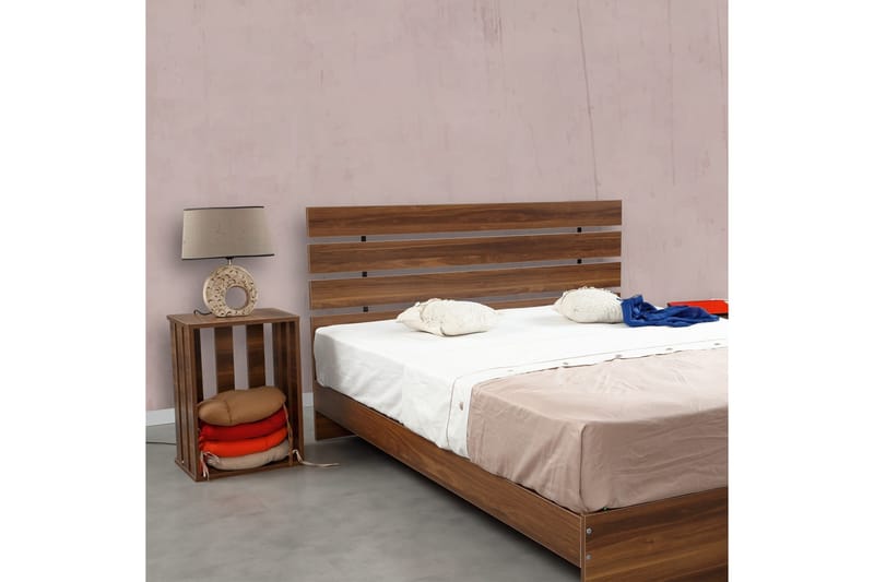 Sängynrunko Fugaza 165x205 cm - Tummanruskea - Huonekalut - Sänky - Sänkykehikot & sängynrungot