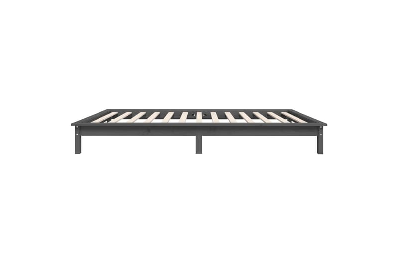Sängynrunko harmaa 100x200 cm täysi mänty - Harmaa - Huonekalut - Sänky - Sänkykehikot & sängynrungot