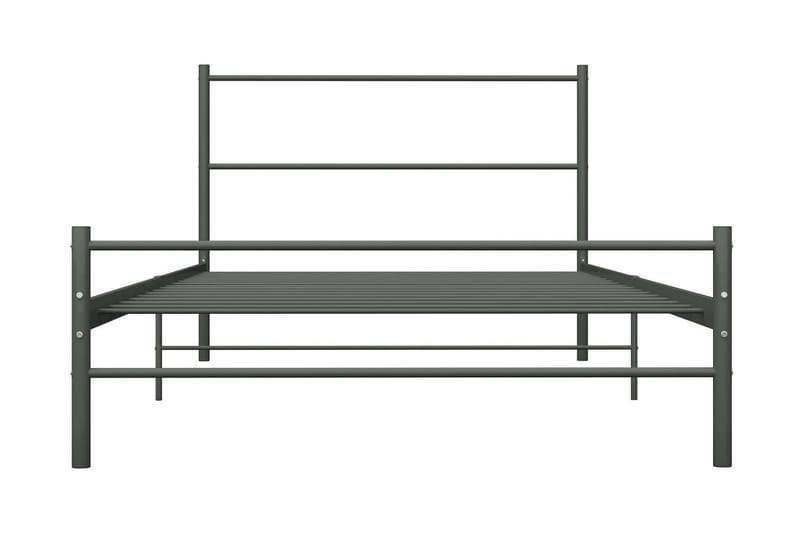 Sängynrunko harmaa metalli 100x200 cm - Harmaa - Huonekalut - Sänky - Sänkykehikot & sängynrungot