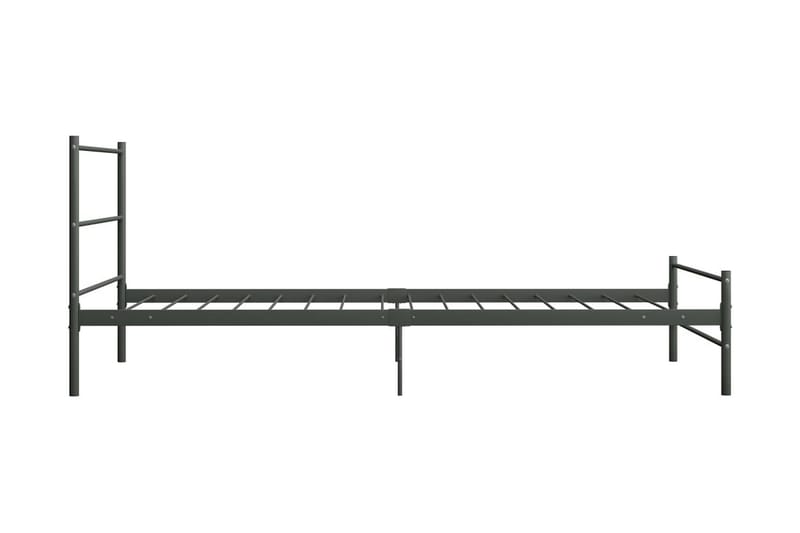 Sängynrunko harmaa metalli 100x200 cm - Harmaa - Huonekalut - Sänky - Sänkykehikot & sängynrungot