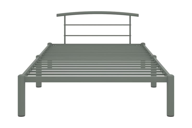 Sängynrunko harmaa metalli 100x200 cm - Harmaa - Huonekalut - Sänky - Sänkykehikot & sängynrungot