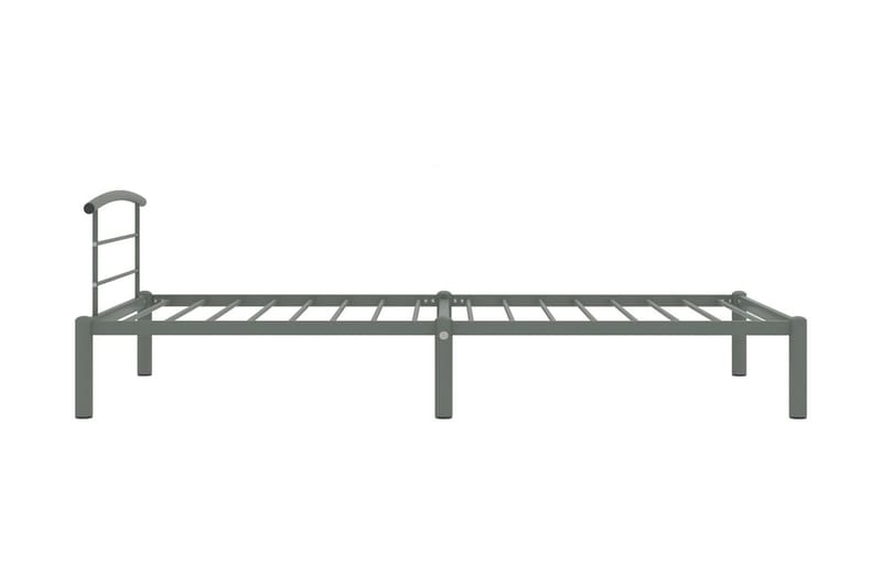 Sängynrunko harmaa metalli 100x200 cm - Harmaa - Huonekalut - Sänky - Sänkykehikot & sängynrungot