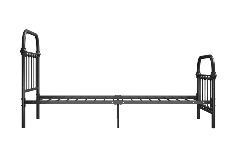 Sängynrunko harmaa metalli 100x200 cm - Huonekalut - Sänky - Sänkykehikot & sängynrungot