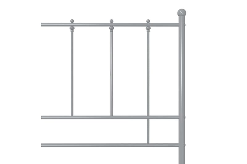 Sängynrunko harmaa metalli 100x200 cm - Huonekalut - Sänky - Sänkykehikot & sängynrungot