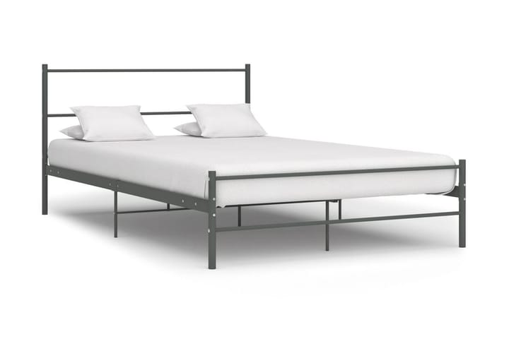 Sängynrunko harmaa metalli 120x200 cm - Harmaa - Sänkykehikot & sängynrungot