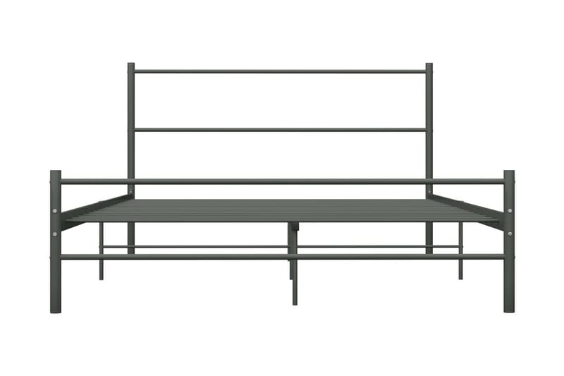 Sängynrunko harmaa metalli 120x200 cm - Harmaa - Huonekalut - Sänky - Sänkykehikot & sängynrungot