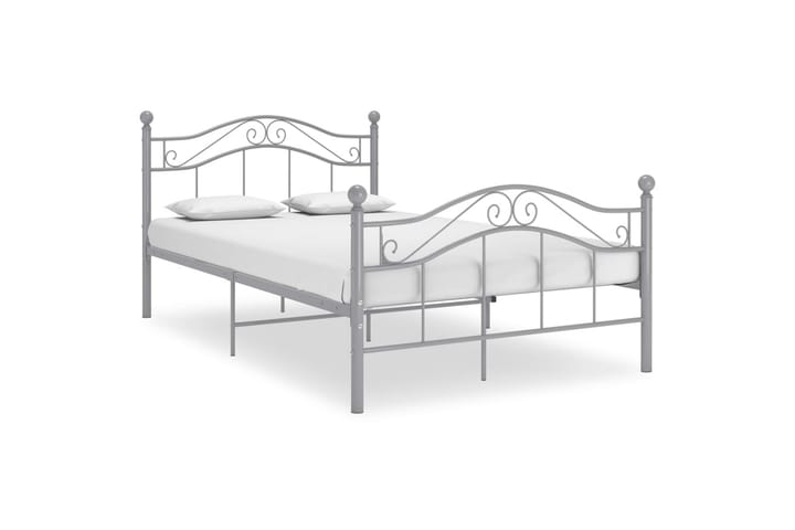 Sängynrunko harmaa metalli 120x200 cm - Sänkykehikot & sängynrungot