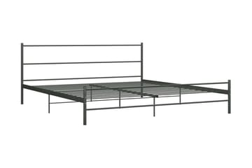 Sängynrunko harmaa metalli 180x200 cm - Harmaa - Huonekalut - Sänky - Sänkykehikot & sängynrungot