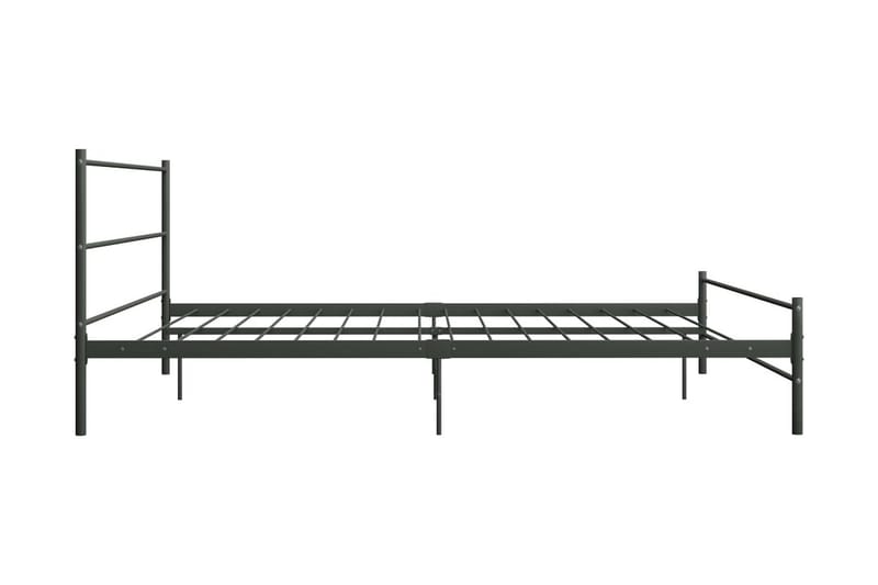Sängynrunko harmaa metalli 180x200 cm - Harmaa - Huonekalut - Sänky - Sänkykehikot & sängynrungot