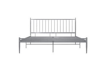 Sängynrunko harmaa metalli 200x200 cm - Harmaa - Huonekalut - Sänky - Sänkykehikot & sängynrungot