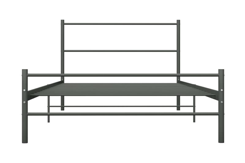 Sängynrunko harmaa metalli 90x200 cm - Harmaa - Huonekalut - Sänky - Sänkykehikot & sängynrungot
