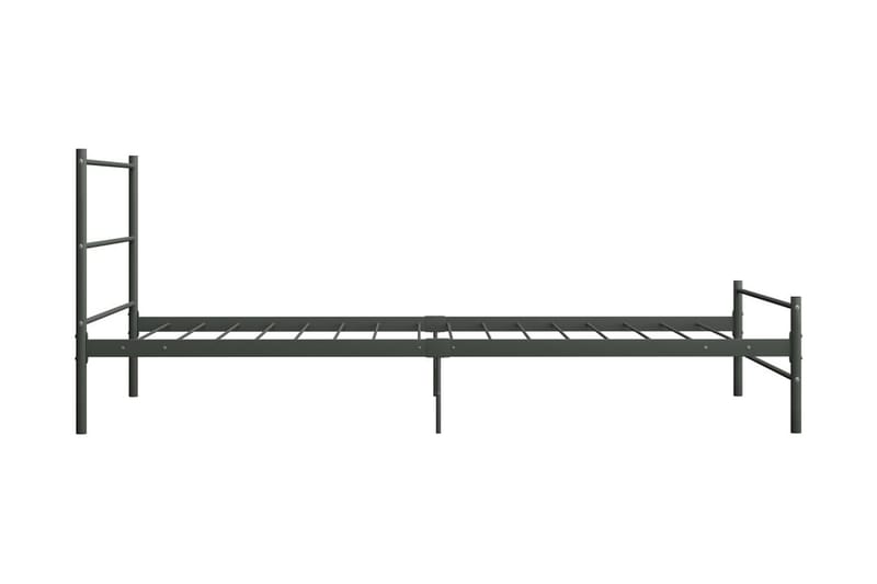 Sängynrunko harmaa metalli 90x200 cm - Harmaa - Huonekalut - Sänky - Sänkykehikot & sängynrungot