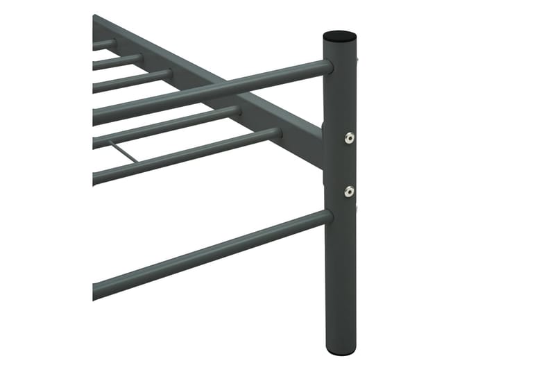 Sängynrunko harmaa metalli 90x200 cm - Harmaa - Huonekalut - Sänky - Sänkykehikot & sängynrungot