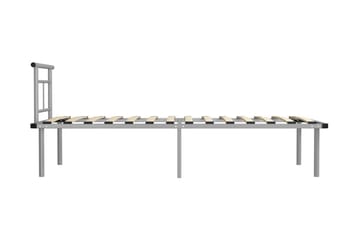 Sängynrunko harmaa metalli 90x200 cm - Huonekalut - Sänky - Sänkykehikot & sängynrungot