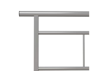 Sängynrunko harmaa metalli 90x200 cm - Huonekalut - Sänky - Sänkykehikot & sängynrungot