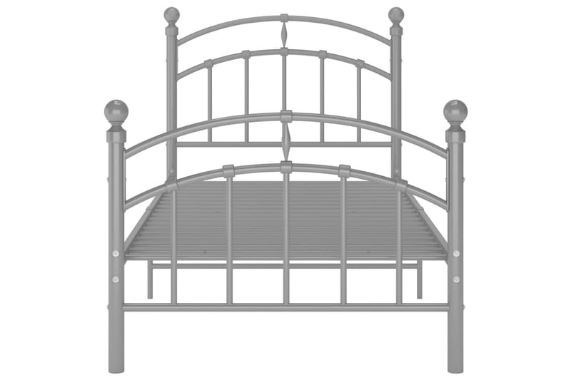 Sängynrunko harmaa metalli 90x200 cm - Huonekalut - Sänky - Sänkykehikot & sängynrungot