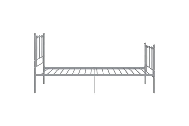 Sängynrunko harmaa metalli 90x200 cm - Huonekalut - Sänky - Sänkykehikot & sängynrungot