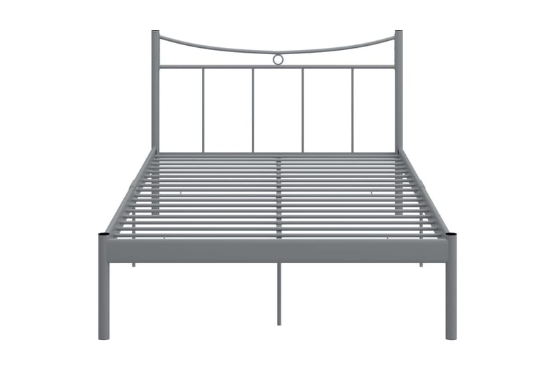 Sängynrunko harmaa metalli ja vaneri 120x200 cm - Huonekalut - Sänky - Sänkykehikot & sängynrungot